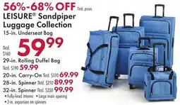 Boscov's LEISURE Sandpiper Luggage Collection offer