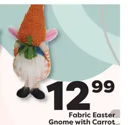 Weis Markets Fabric Easter Gnome with Carrot offer