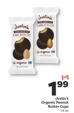 Weis Markets Justin's Organic Peanut Butter Cups offer