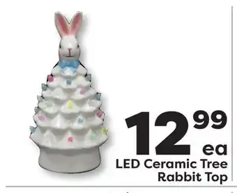 Weis Markets LED Ceramic Tree Rabbit Top offer