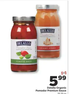 Weis Markets Delallo Organic Pomodor Premium Sauce offer