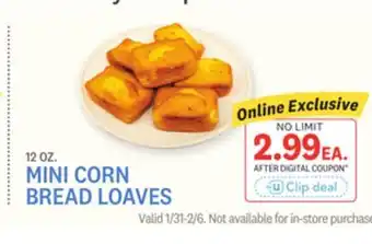 Kings Food Markets MINI CORN BREAD LOAVES offer