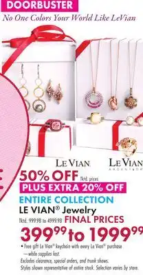 Boscov's LE VIAN Jewelry offer