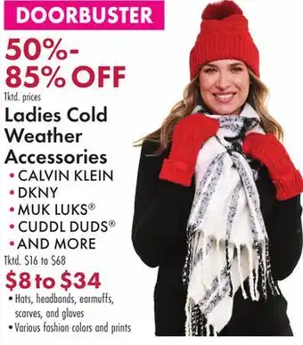 Boscov's Ladies Cold Weather Accessories offer