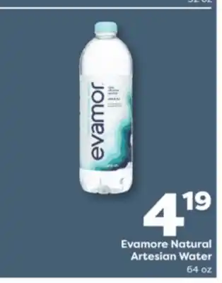 Weis Markets Evamore Natural Artesian Water offer