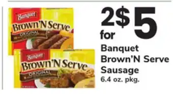 ACME Banquet Brown'N Serve Sausage offer