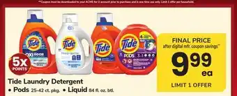 ACME Tide Laundry Detergent offer