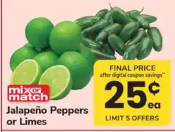 ACME Jalapeño Peppers or Limes offer