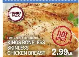 Kings Food Markets KINGS BONELESS SKINLESS CHICKEN BREAST offer