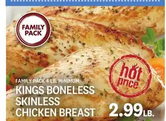 Kings Food Markets KINGS BONELESS SKINLESS CHICKEN BREAST offer