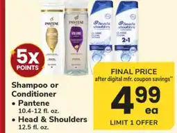 ACME Shampoo or Conditioner • Pantene 10.4-12 fl. oz. • Head & Shoulders 12.5 fl. oz offer