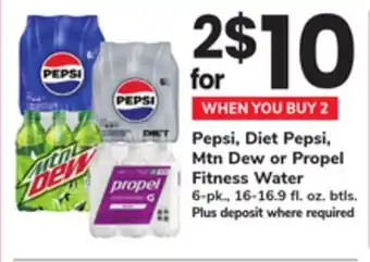 ACME Pepsi, Diet Pepsi, Mtn Dew or Propel Fitness Water offer