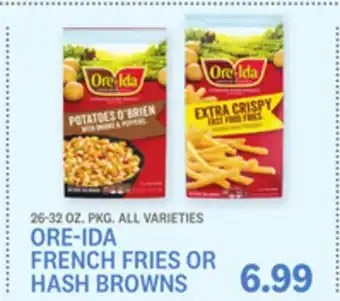 Kings Food Markets ORE-IDA FRENCH FRIES OR HASH BROWNS offer