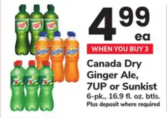 ACME Canada Dry Ginger Ale, 7UP or Sunkist offer