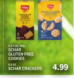 Kings Food Markets SCHAR GLUTEN FREE COOKIES 5.3-7 OZ. PKG., SCHAR CRACKERS 6.2 OZ offer