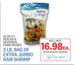 Kings Food Markets 2 BAG OF EXTRA JUMBO RAW SHRIMP offer