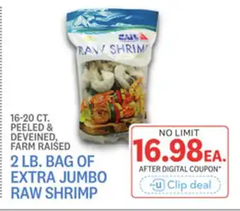 Kings Food Markets 2 BAG OF EXTRA JUMBO RAW SHRIMP offer