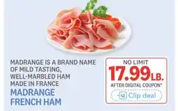 Kings Food Markets MADRANGE FRENCH HAM offer