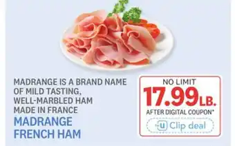 Kings Food Markets MADRANGE FRENCH HAM offer