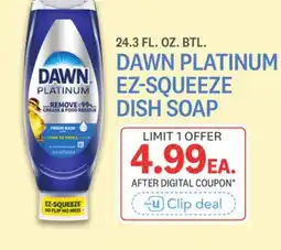 Kings Food Markets DAWN PLATINUM EZ-SQUEEZE DISH SOAP offer