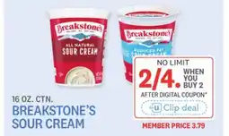 Kings Food Markets BREAKSTONE'S SOUR CREAM offer