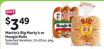 Stop&Shop Martin's Big Marty's or Hoagie Rolls offer