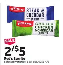 Stop&Shop Red's Burrito offer