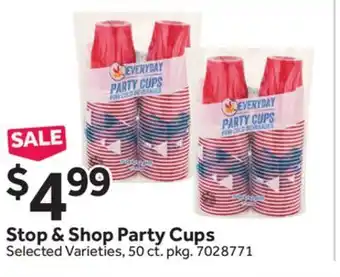 Stop&Shop Stop & Shop Party Cups offer