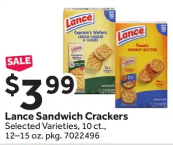 Stop&Shop Lance Sandwich Crackers offer