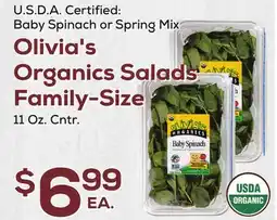 DeCicco & Sons Olivia's Organics Salads Family-Size offer