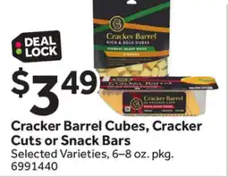 Stop&Shop Cracker Barrel Cubes, Cracker Cuts or Snack Bars offer