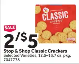 Stop&Shop Stop & Shop Classic Crackers offer