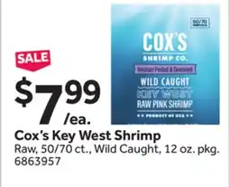 Stop&Shop Cox's Key West Shrimp offer