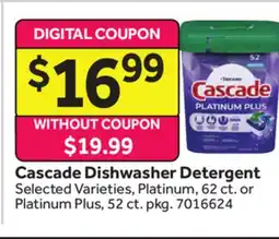 Stop&Shop Cascade Dishwasher Detergent offer