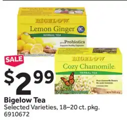 Stop&Shop Bigelow Tea offer