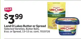 Stop&Shop Land O Lakes Butter or Spread offer