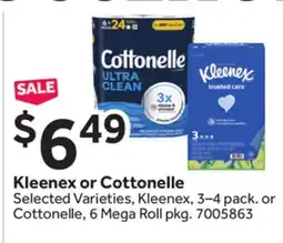 Stop&Shop Kleenex or Cottonelle offer