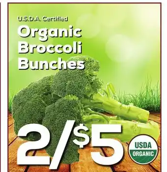 DeCicco & Sons Organic Broccoli Bunches offer