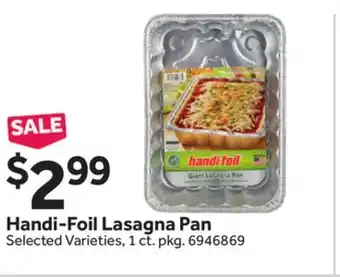 Stop&Shop Handi-Foil Lasagna Pan offer