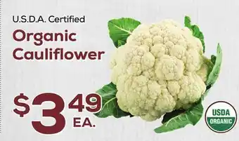 DeCicco & Sons Organic Cauliflower offer