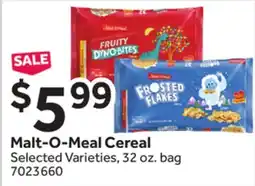 Stop&Shop Malt-O-Meal Cereal offer