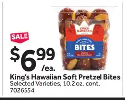 Stop&Shop King's Hawaiian Soft Pretzel Bites offer