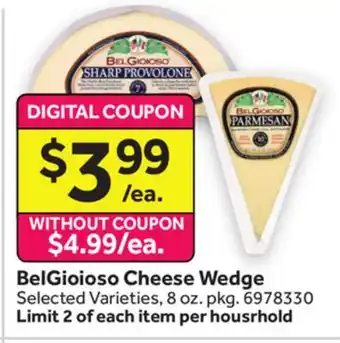 Stop&Shop BelGioioso Cheese Wedge offer