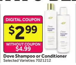 Stop&Shop Dove Shampoo or Conditioner offer