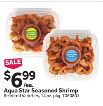 Stop&Shop Aqua Star Seasoned Shrimp offer