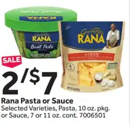 Stop&Shop Rana Pasta or Sauce offer