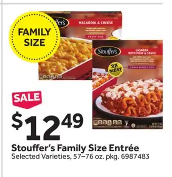 Stop&Shop Stouffer's Family Size Entrée offer