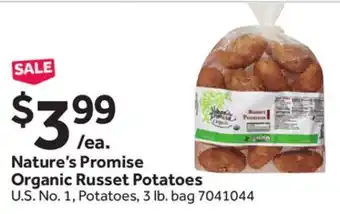 Stop&Shop Nature's Promise Organic Russet Potatoes offer