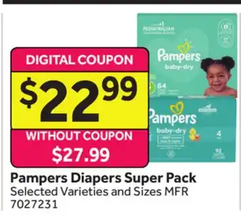 Stop&Shop Pampers Diapers Super Pack offer