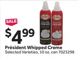 Stop&Shop Président Whipped Creme offer